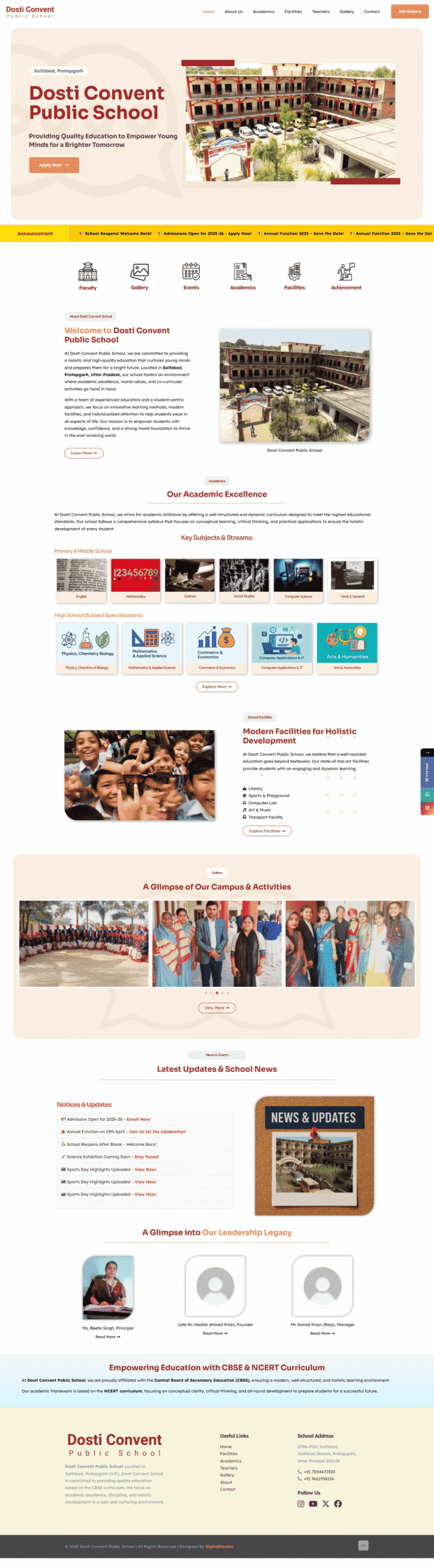 Dosti Convent Public School, Saifabad Pratapgarh